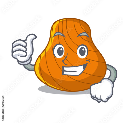 Thumbs up hard shell character cartoon