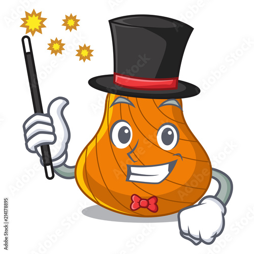 Magician hard shell mascot cartoon