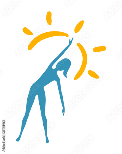 yoga woman icon