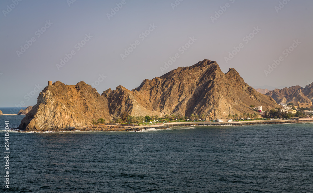 Sunrise in Muscat view from a Ship Sunrise in Muscat view from a Ship