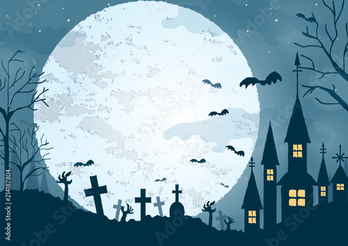ハロウィンの背景素材