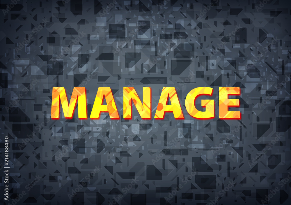 Manage black background Manage black background
