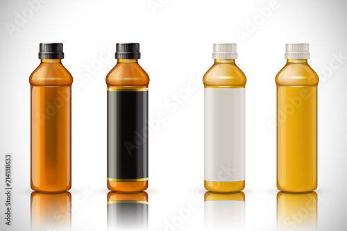 Beverage bottle mockup