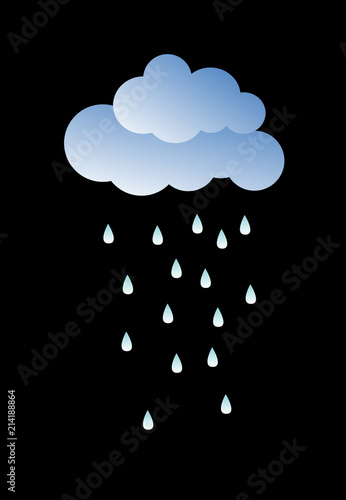 cute cloud. vector illustration. card for kids.