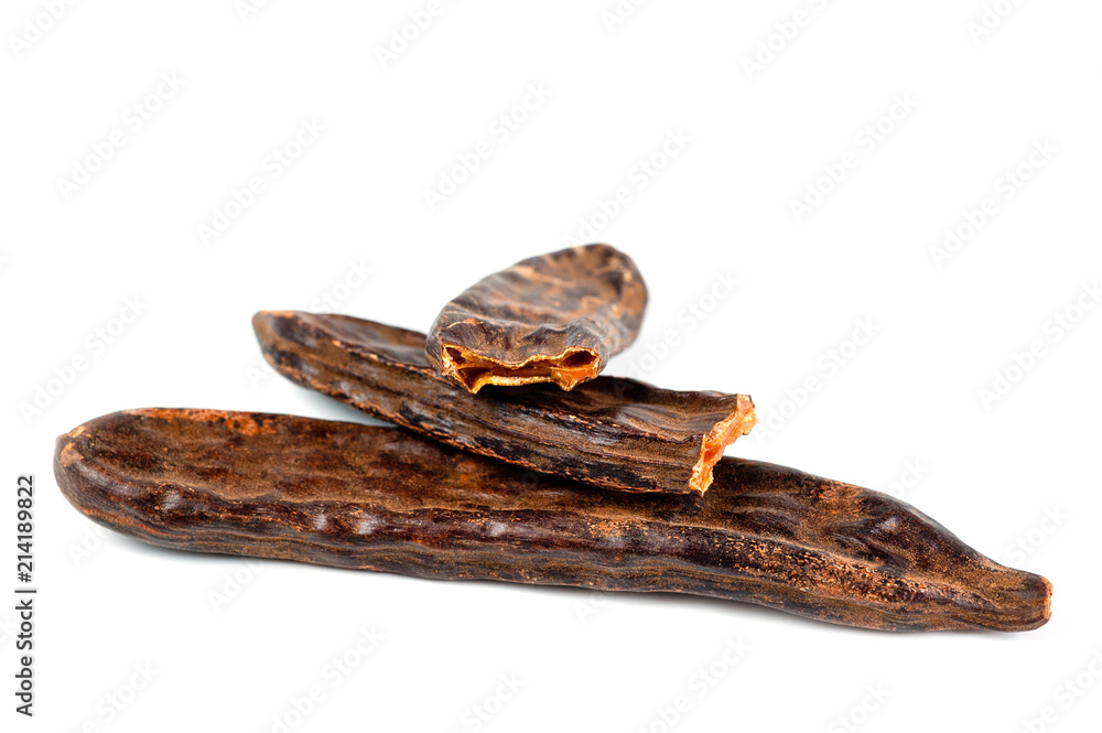 Obraz premium Fruits and caraway seeds taken close-up on a white background