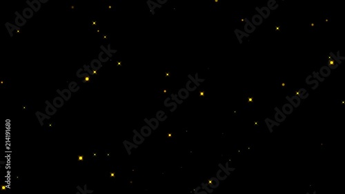 Abstract bokeh and gold particles glitter background. Change screen mode in layer for use.