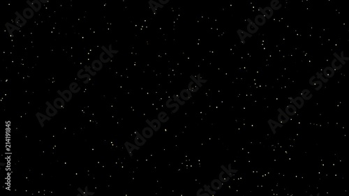 Abstract bokeh and gold particles glitter background. Change screen mode in layer for use.