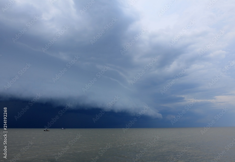 atmospheric front over the sea