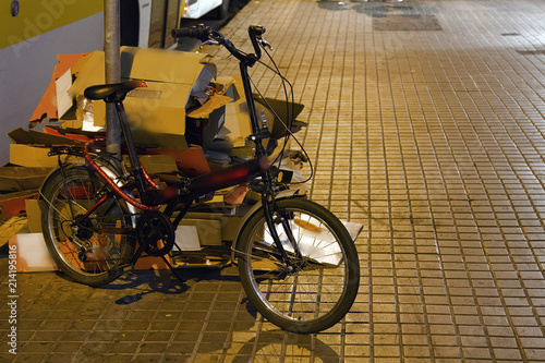 Random Parking of Bicycle photo