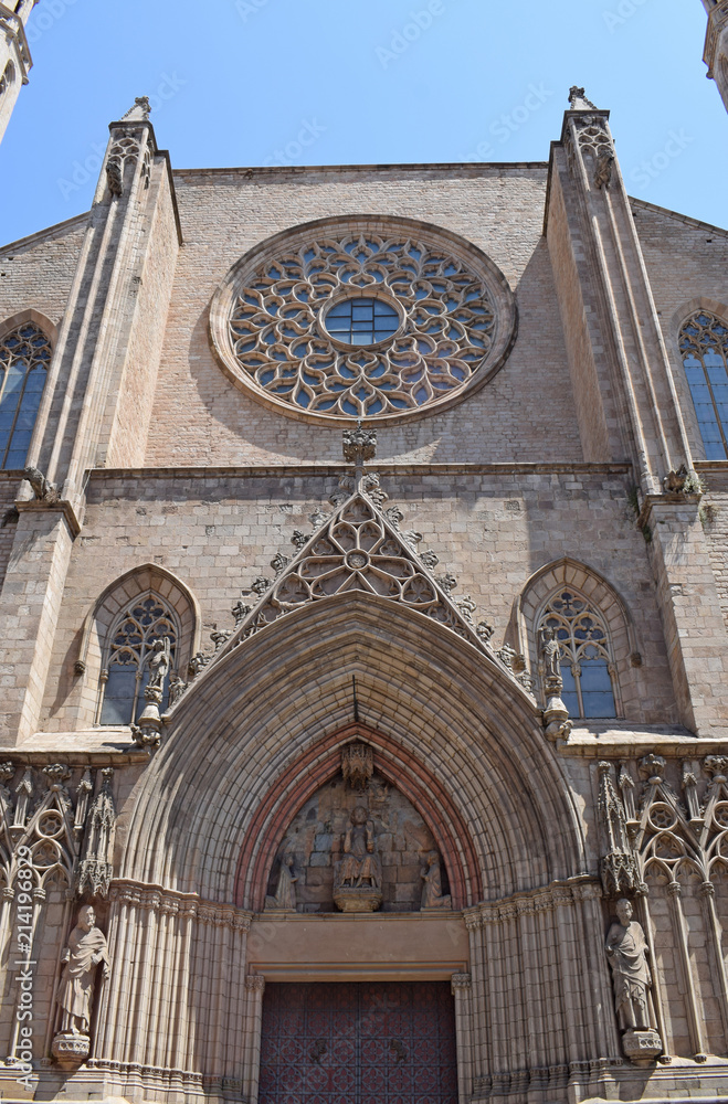 Iglesia Santa María del Mar en Barcelona Stock Photo | Adobe Stock Iglesia Santa María del Mar en Barcelona Stock Photo | Adobe Stock