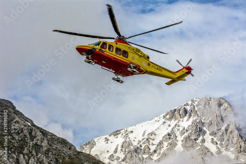 Helicopter Rescue on the Mountain