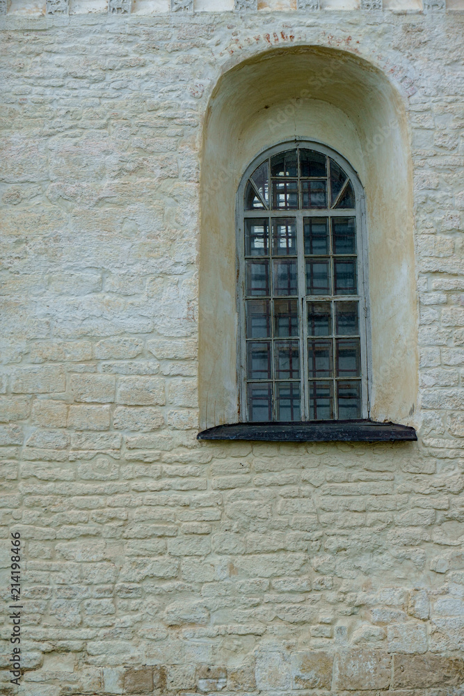 Window in a old stone wall Window in a old stone wall