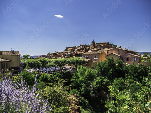 Obraz na płótnie Hilltop village of Rousillon in Provence, France w salonie