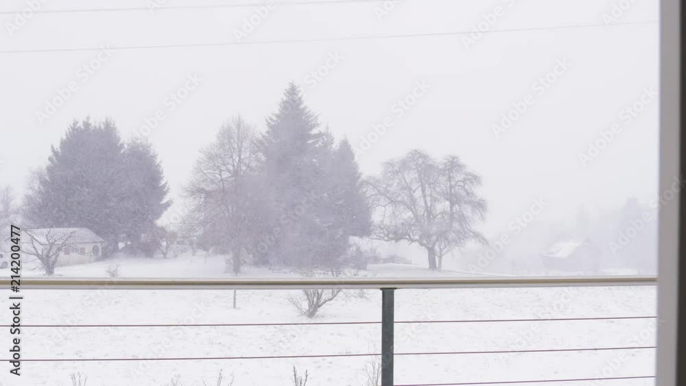 Snowstorm to Droplet Speckled Window Snowstorm to Droplet Speckled Window