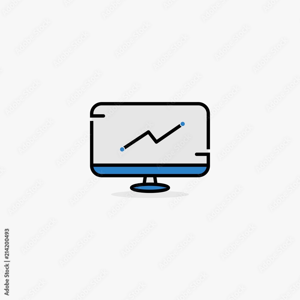 Screen computer lcd icon design vector Screen computer lcd icon design vector