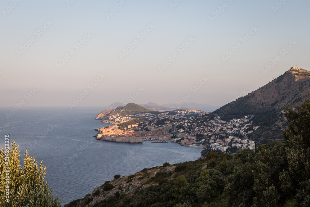 Stunning view of the famous Dubrovnik old town by the Adriatic sea in Croatia in the Balkans in Eastern Europe Stunning view of the famous Dubrovnik old town by the Adriatic sea in Croatia in the Balkans in Eastern Europe