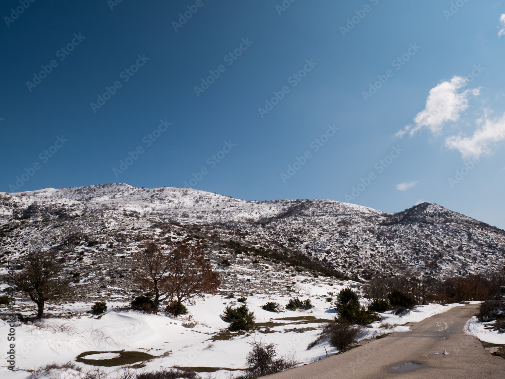 Road on mountain Biokovo in Croatia Road on mountain Biokovo in Croatia