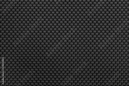 Black nylon fabric texture, Nylon fabric background.