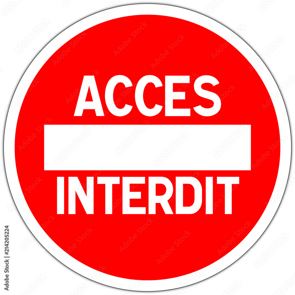 Panneau Routier En France Sens Interdit Acc s Interdit Stock Vector Panneau Routier En France Sens Interdit Acc s Interdit Stock Vector