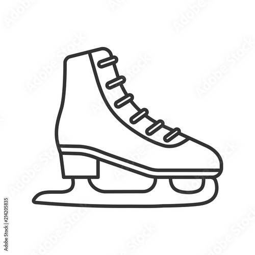 Ice skate linear icon