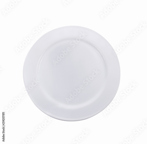  white plate isolated on a white background