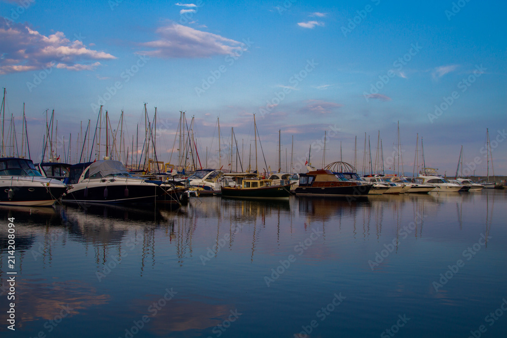 yachts and marina in İstanbul