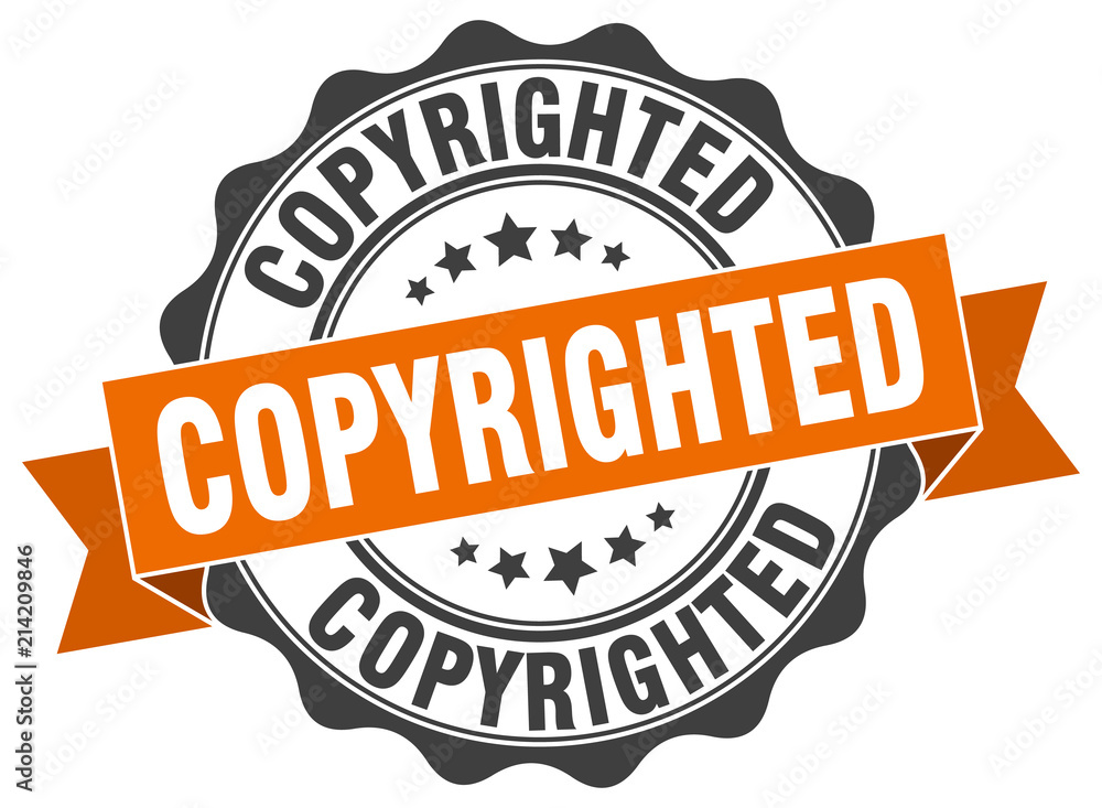Obraz premium copyrighted stamp. sign. seal