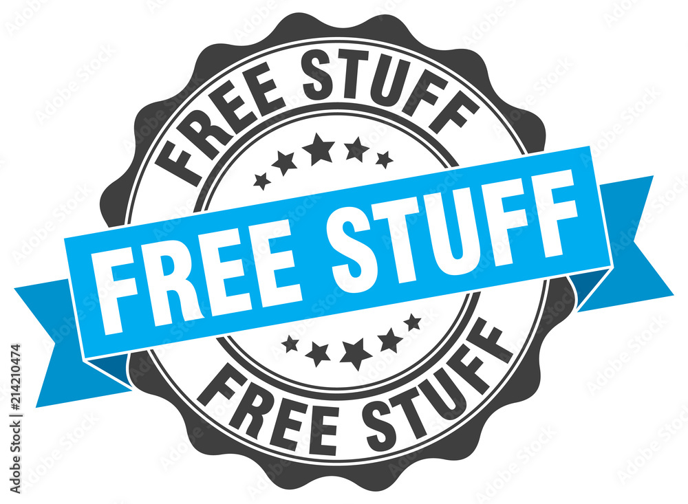 Fototapeta premium free stuff stamp. sign. seal
