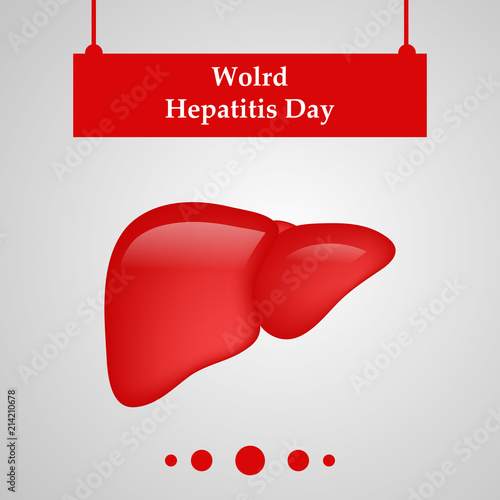 Illustration of World Hepatitis Day awareness background 