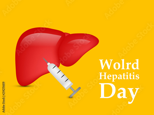 Illustration of World Hepatitis Day awareness background 