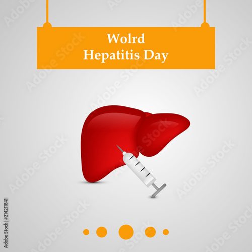 Illustration of World Hepatitis Day awareness background 