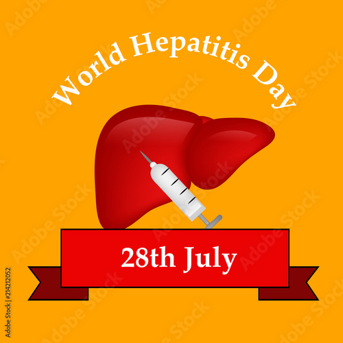 Illustration of World Hepatitis Day awareness background 