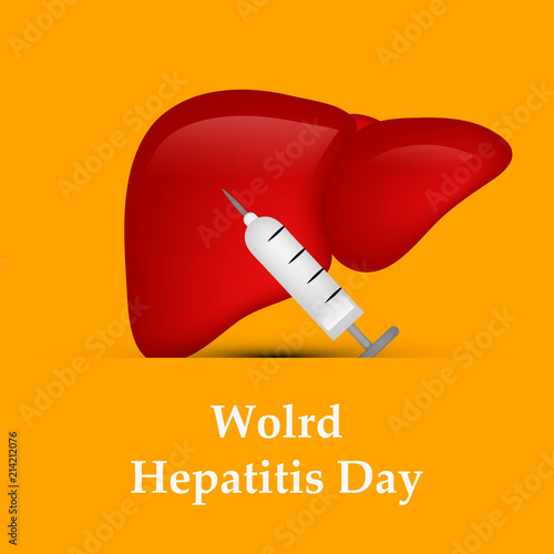 Illustration of World Hepatitis Day awareness background 