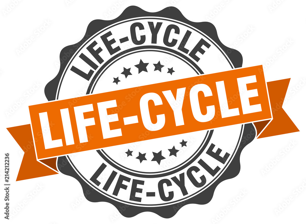 Fototapeta premium life-cycle stamp. sign. seal