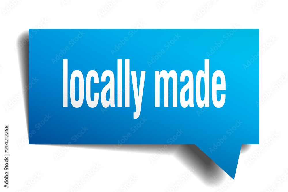 locally made blue 3d speech bubble locally made blue 3d speech bubble