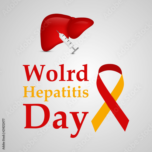 Illustration of World Hepatitis Day awareness background 