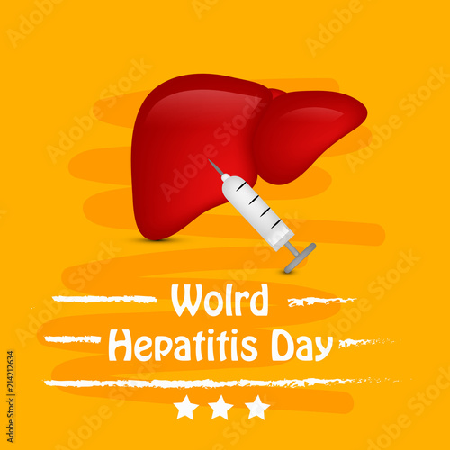 Illustration of World Hepatitis Day awareness background 