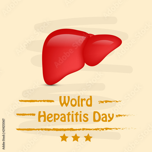 Illustration of World Hepatitis Day awareness background 