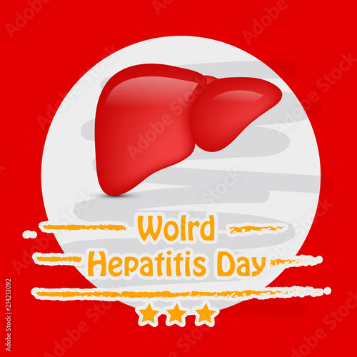Illustration of World Hepatitis Day awareness background 
