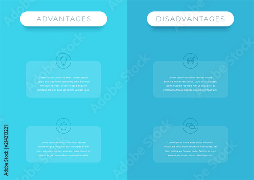 2 Step Comparison List Infographic Vertical