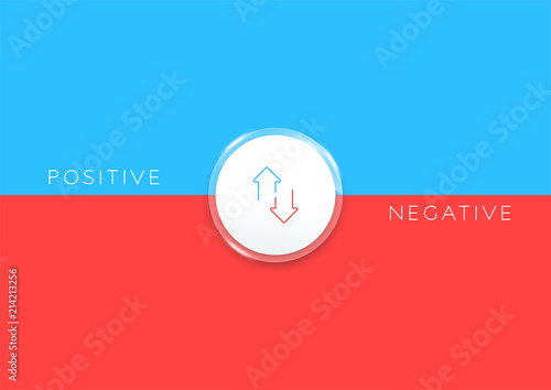 2 Step Positive Negative List Infographic Horizontal