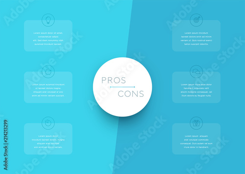 2 Step Pros and Cons List Infographic Template