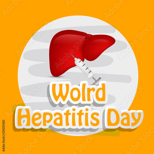 Illustration of World Hepatitis Day awareness background 