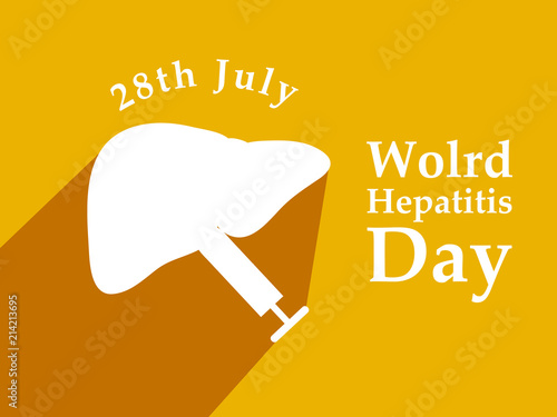 Illustration of World Hepatitis Day awareness background 