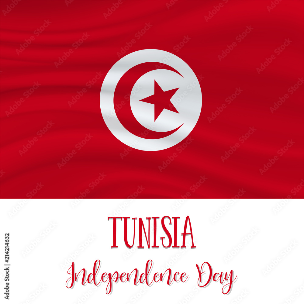 Obraz premium 3 September, Independence Movement Day in Tunisia