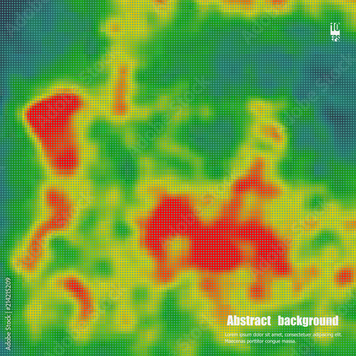 Colored heat map for temperature. Eps10 Vector illustration photo