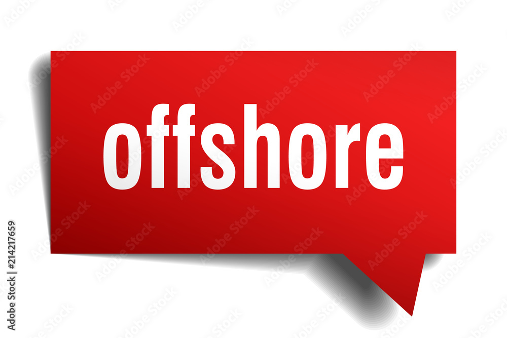 offshore red 3d speech bubble offshore red 3d speech bubble