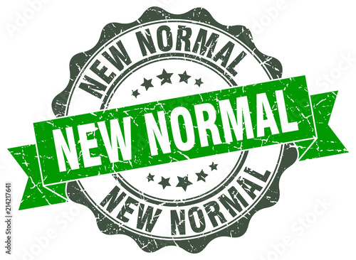 new normal stamp. sign. seal