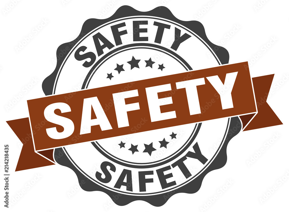 Fototapeta premium safety stamp. sign. seal