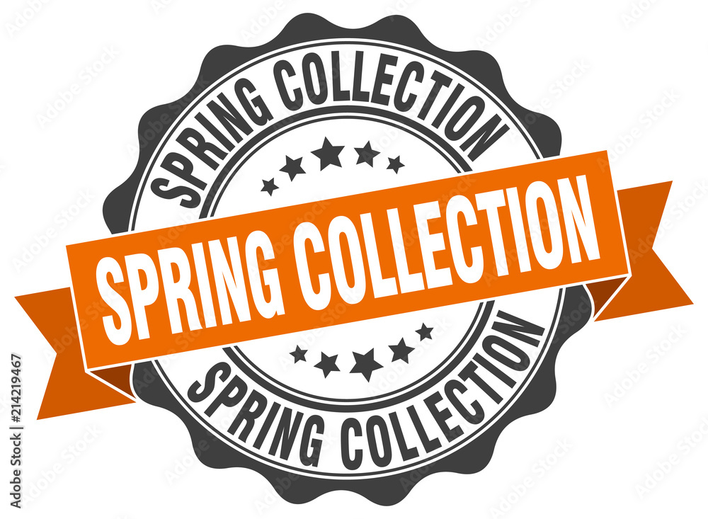 Obraz premium spring collection stamp. sign. seal